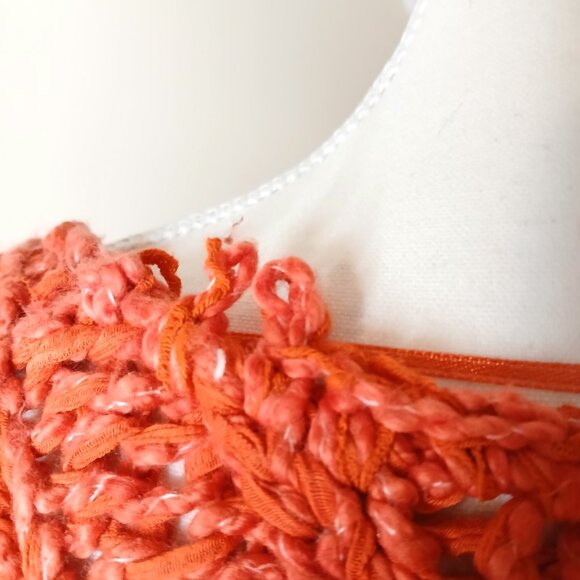 NWT Free People Georgia Deep V Neck 1/2 Sleeve Chunky Knit Sweater Size XS - Picture 11 of 11